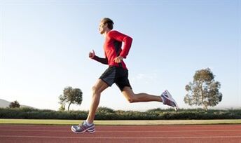 Running is a great exercise for improving a man's strength. 