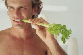 eating celery for stimulation